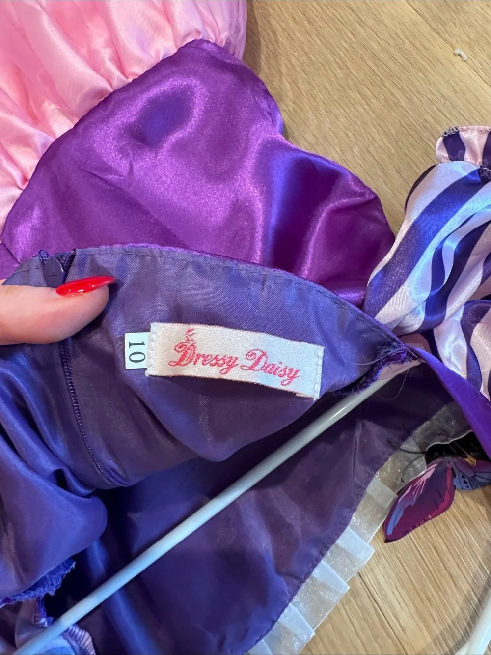 Dressy Daisy Purple & Pink Princess Rapunzel Costume with Braid